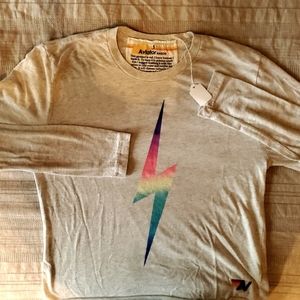 Aviator Nation Womens Long Sleeve Crop Tee